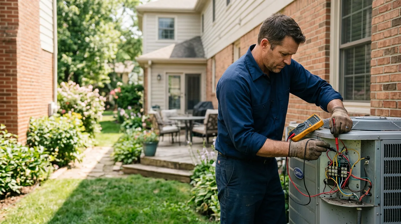 HVAC technician working near Spirit Lake, IA